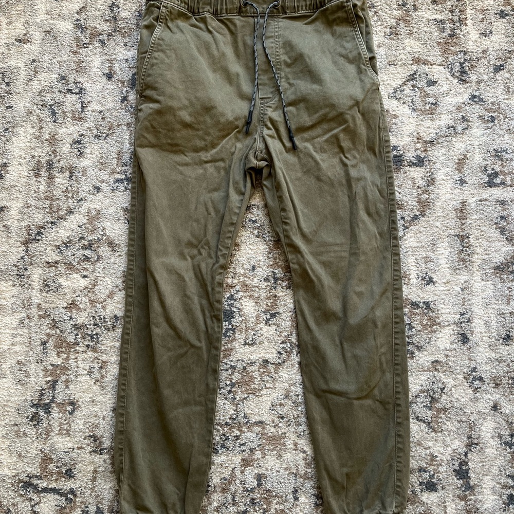 American Eagle Green Khaki Joggers Youth Small